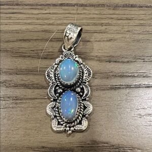 Ethiopian Opal Sterling Silver Pendant